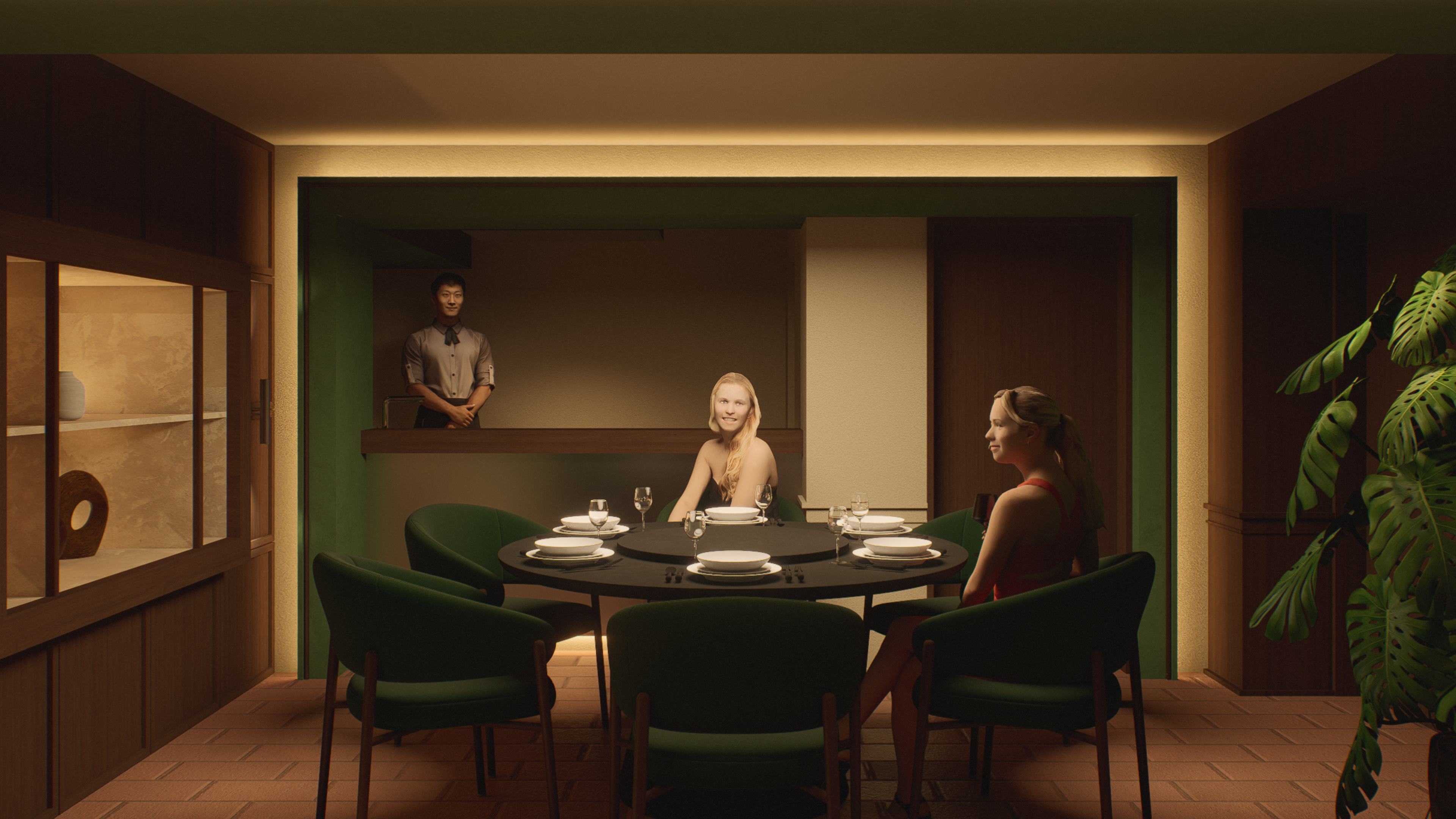 Tea and private dining room