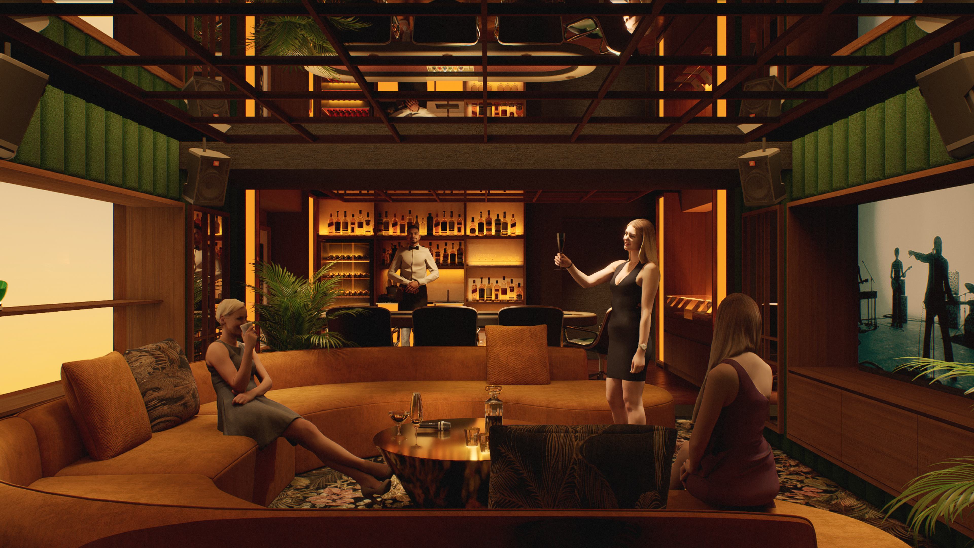 Well i private dining and lounge